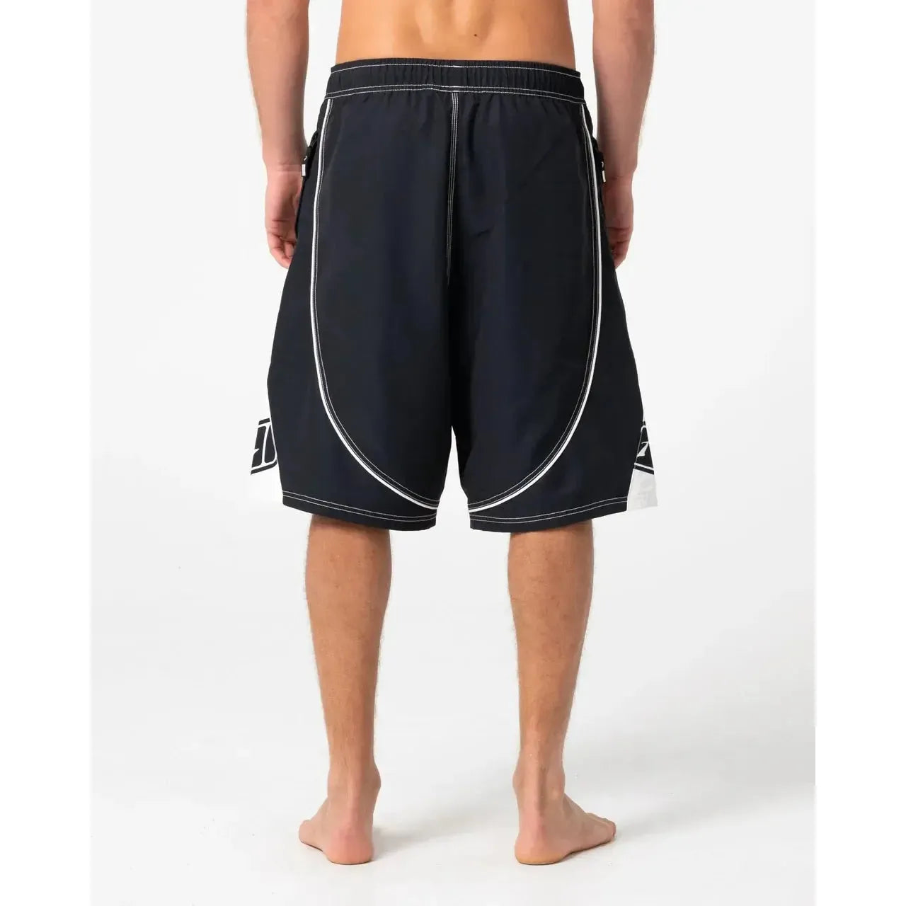 Rusty Deathroll Hybrid Waist 23 Baggy Boardshorts - Black