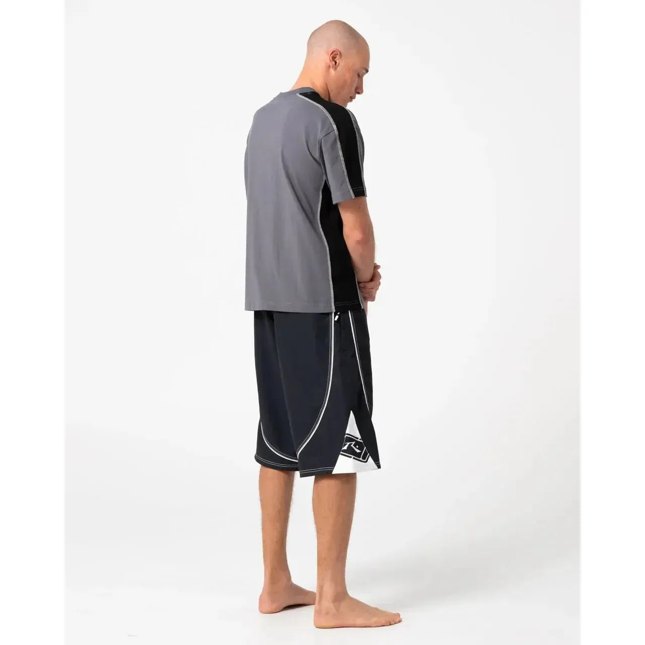 Rusty Deathroll Hybrid Waist 23 Baggy Boardshorts - Black