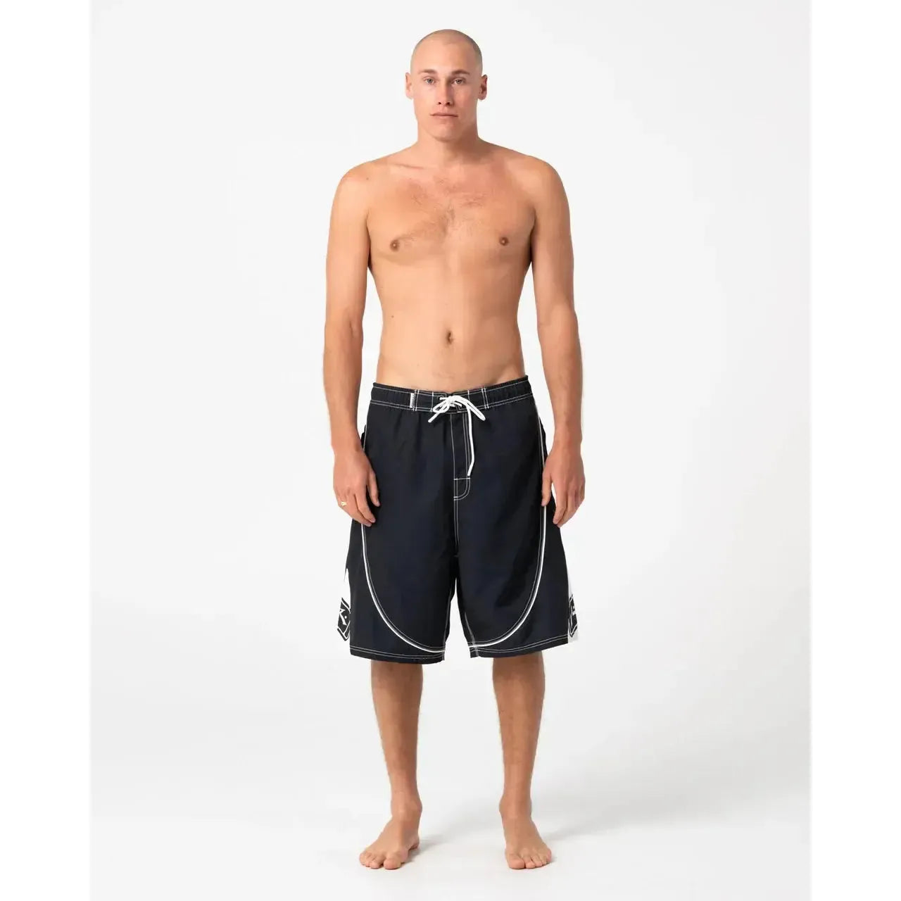 Rusty Deathroll Hybrid Waist 23 Baggy Boardshorts - Black