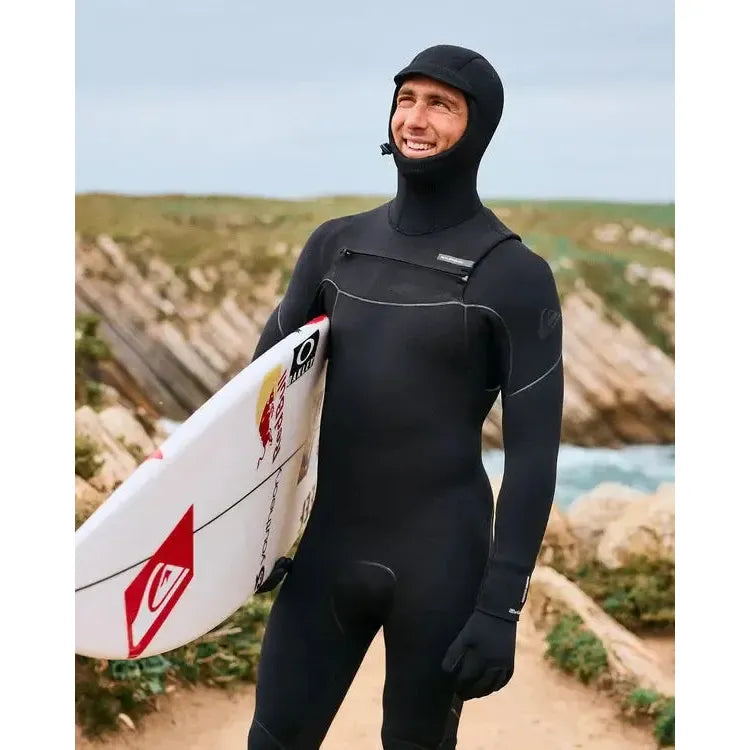 Quiksilver Mens 5/4/3 Marathon Sessions Hooded Chest Zip Wetsuits