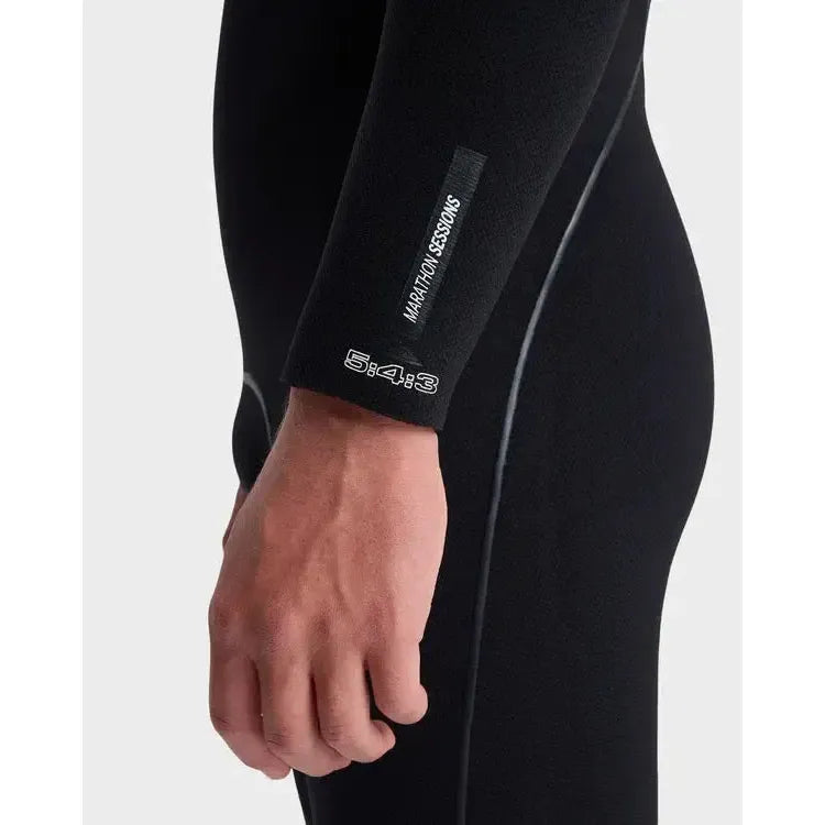 Quiksilver Mens 5/4/3 Marathon Sessions Hooded Chest Zip Wetsuits