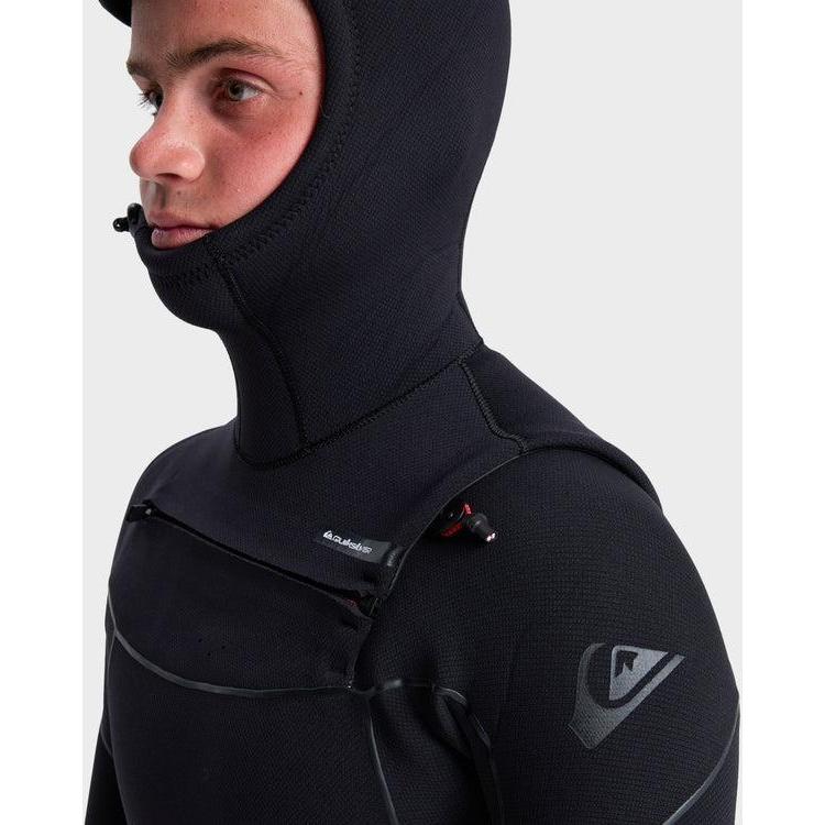 Quiksilver Mens 5/4/3 Marathon Sessions Hooded Chest Zip Wetsuits