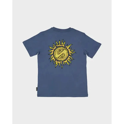 2026 Quiksilver Spiral Flame Youth SS Tee - China Blue