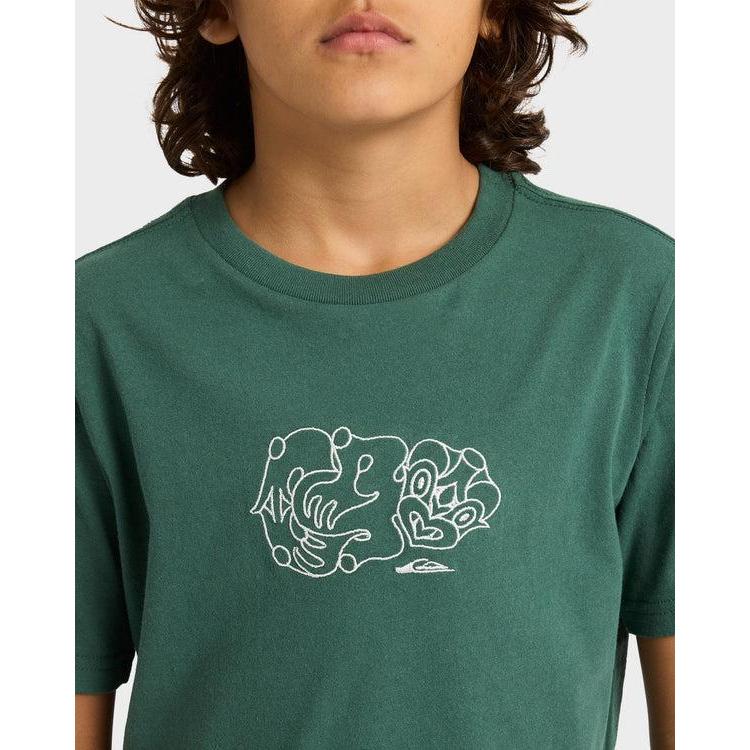 2026 Quiksilver Tiki Youth SS Tee - Jungle Green