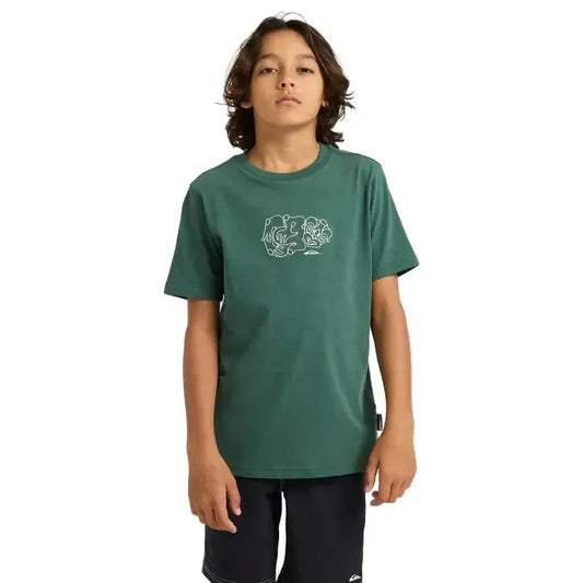 2026 Quiksilver Tiki Youth SS Tee - Jungle Green