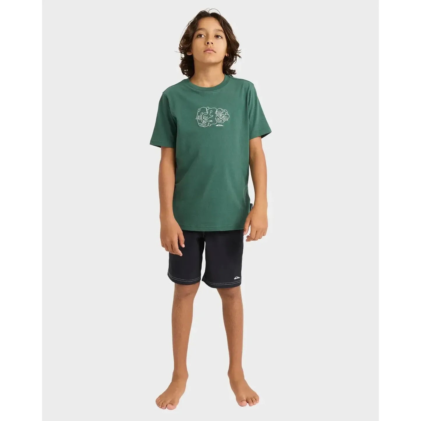 2026 Quiksilver Tiki Youth SS Tee - Jungle Green