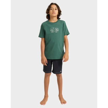 2026 Quiksilver Tiki Youth SS Tee - Jungle Green