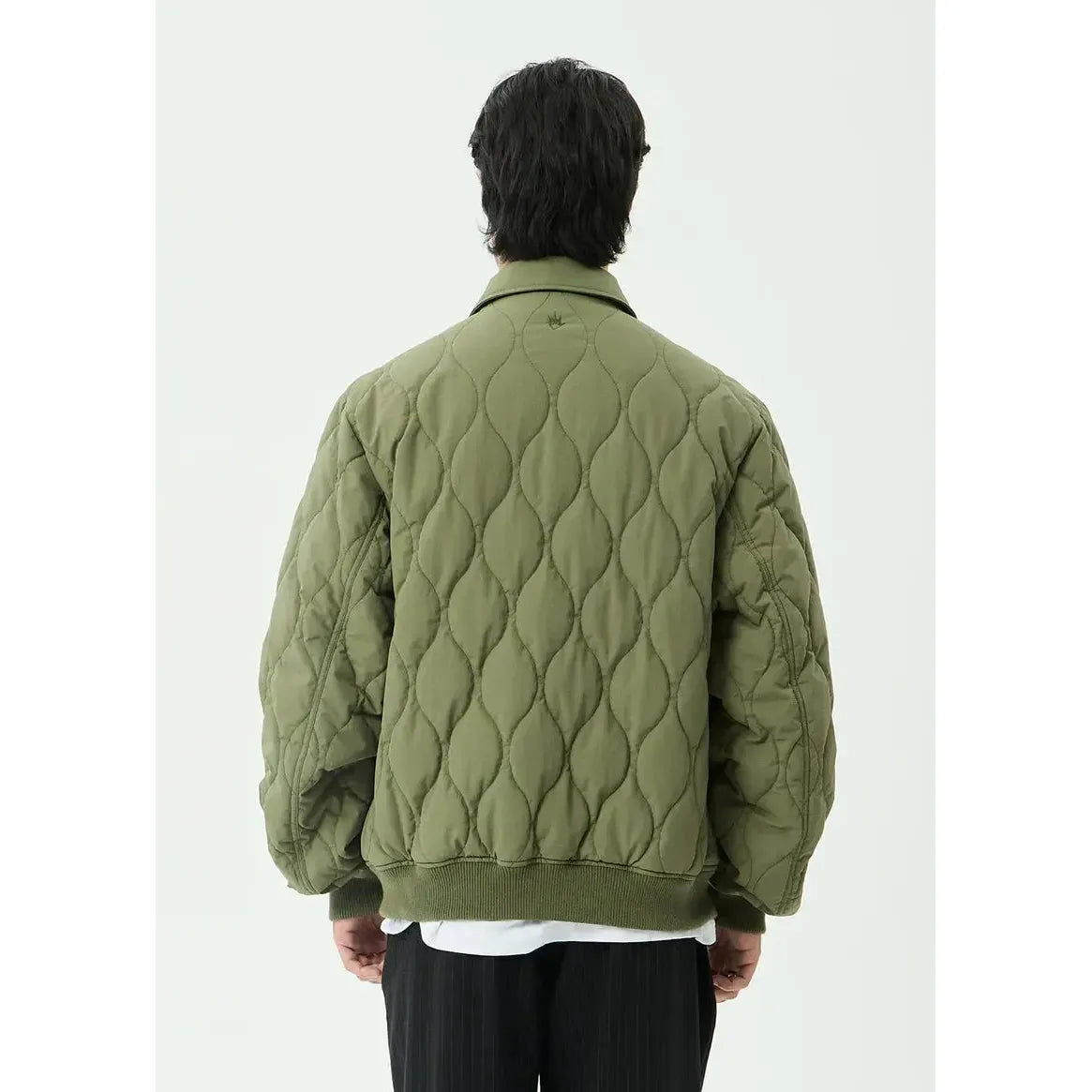 Afends Mellross Recycled Bomber Jacket - Military