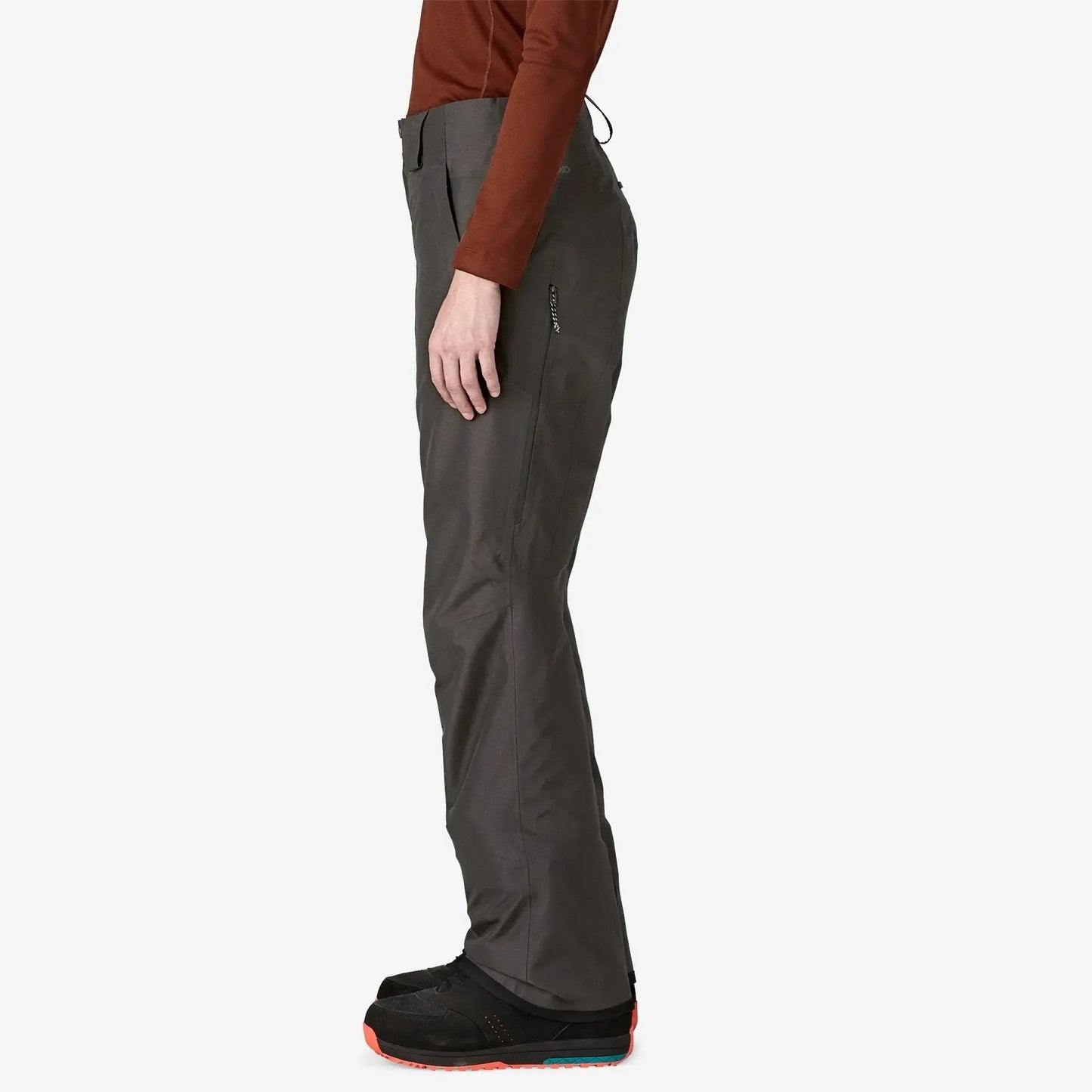 Patagonia Women's Insulated Powder Town Pants in Black | side view