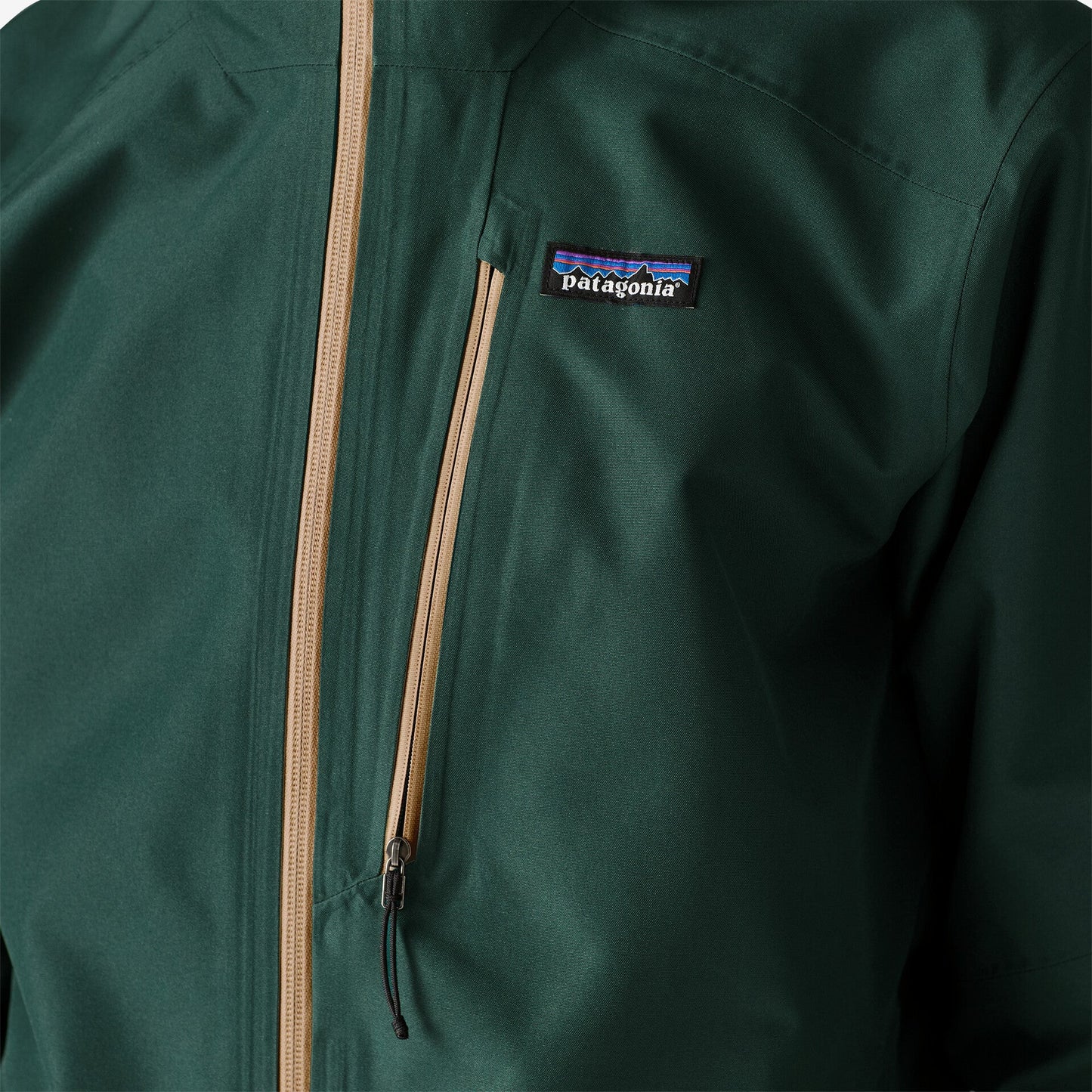 Patagonia Men's Powder Town Jacket | Cascade Green | jacket with a Patagonia logo on the chest