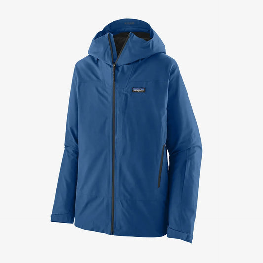 Patagonia Men's Storm Shift Jacket | Blue jacket with a brand logo on a white background