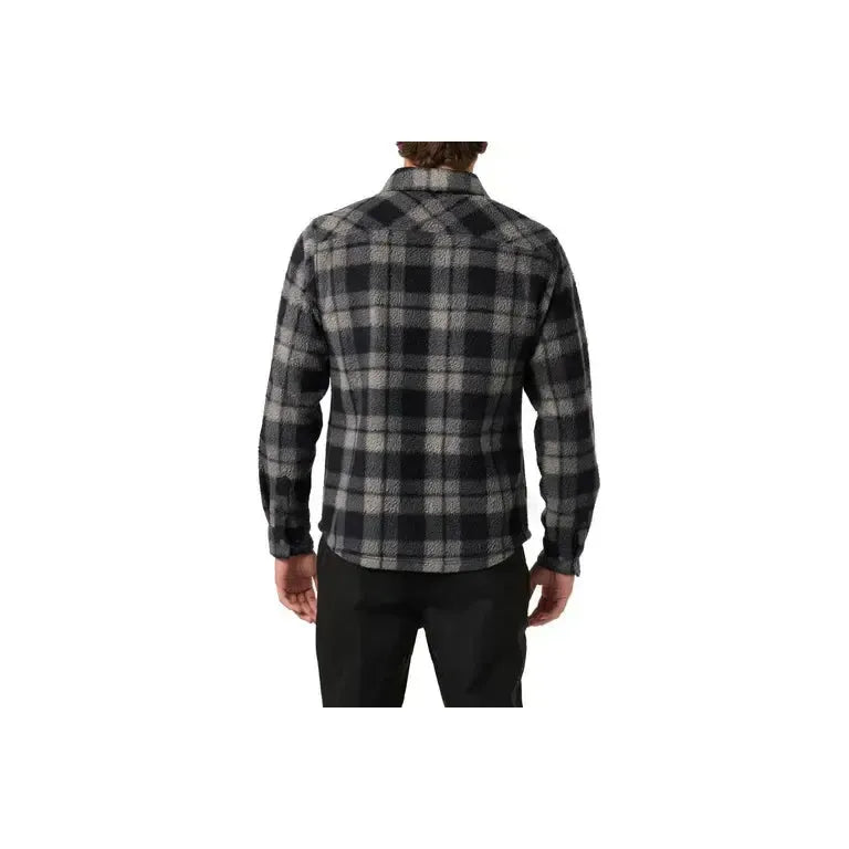 O'Neill Glacier Plaid High Pile Superfleece Jacket - Phantom