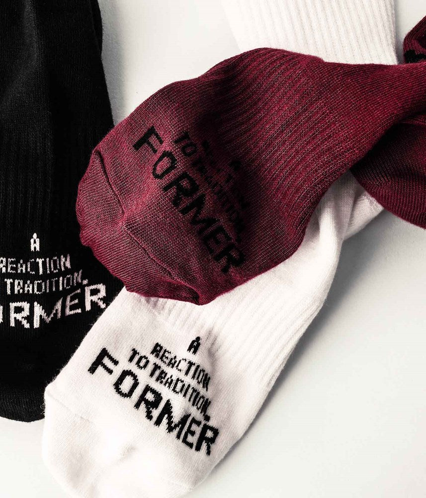 Former Franchise Sock 3 Pack Multi — jacquard logo and top stripe detail