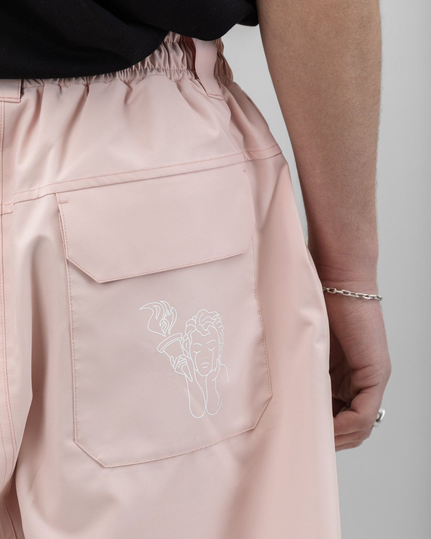 Beyond Medals Park Pants Pink pocket detail