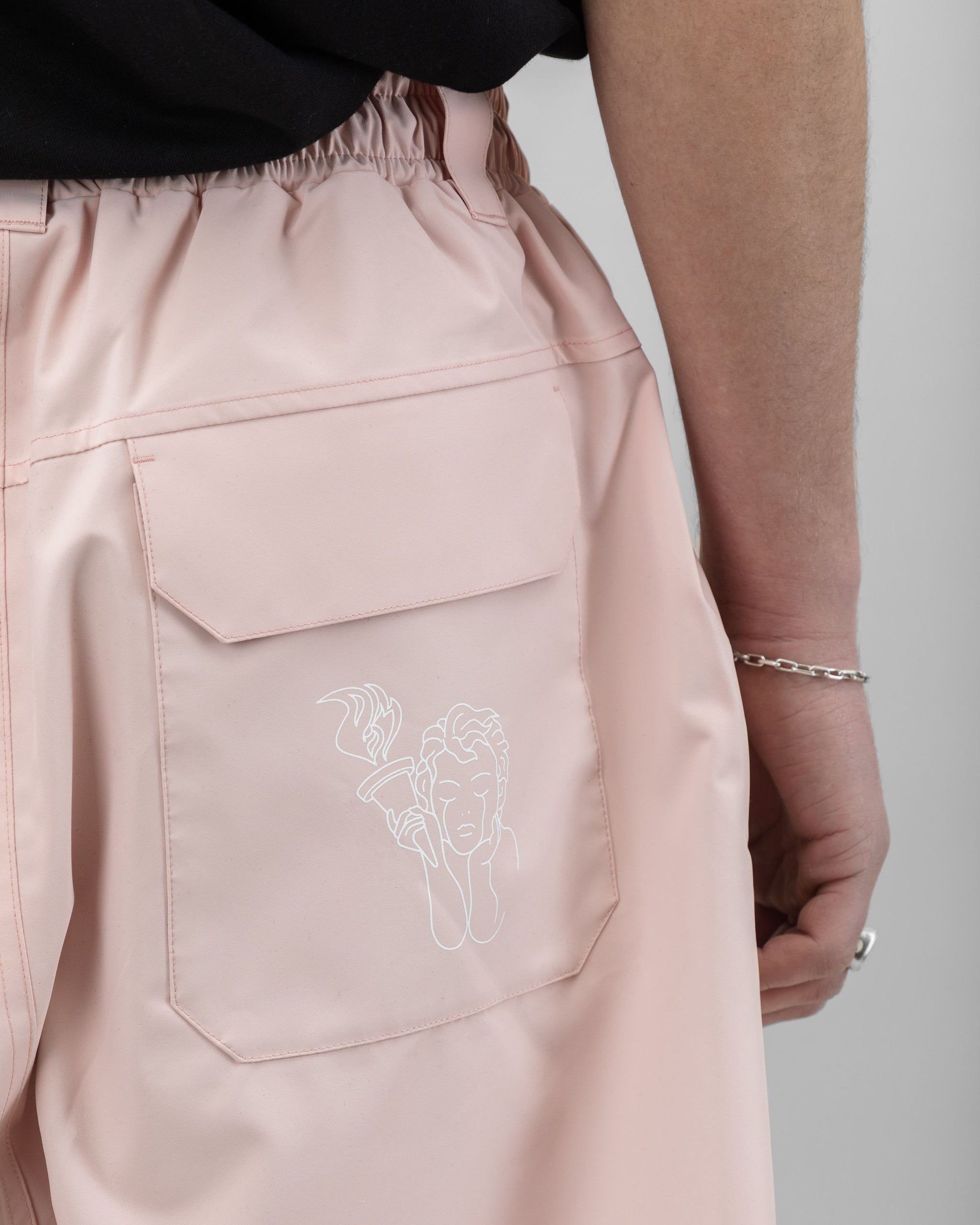 Beyond Medals Park Pants Pink pocket detail