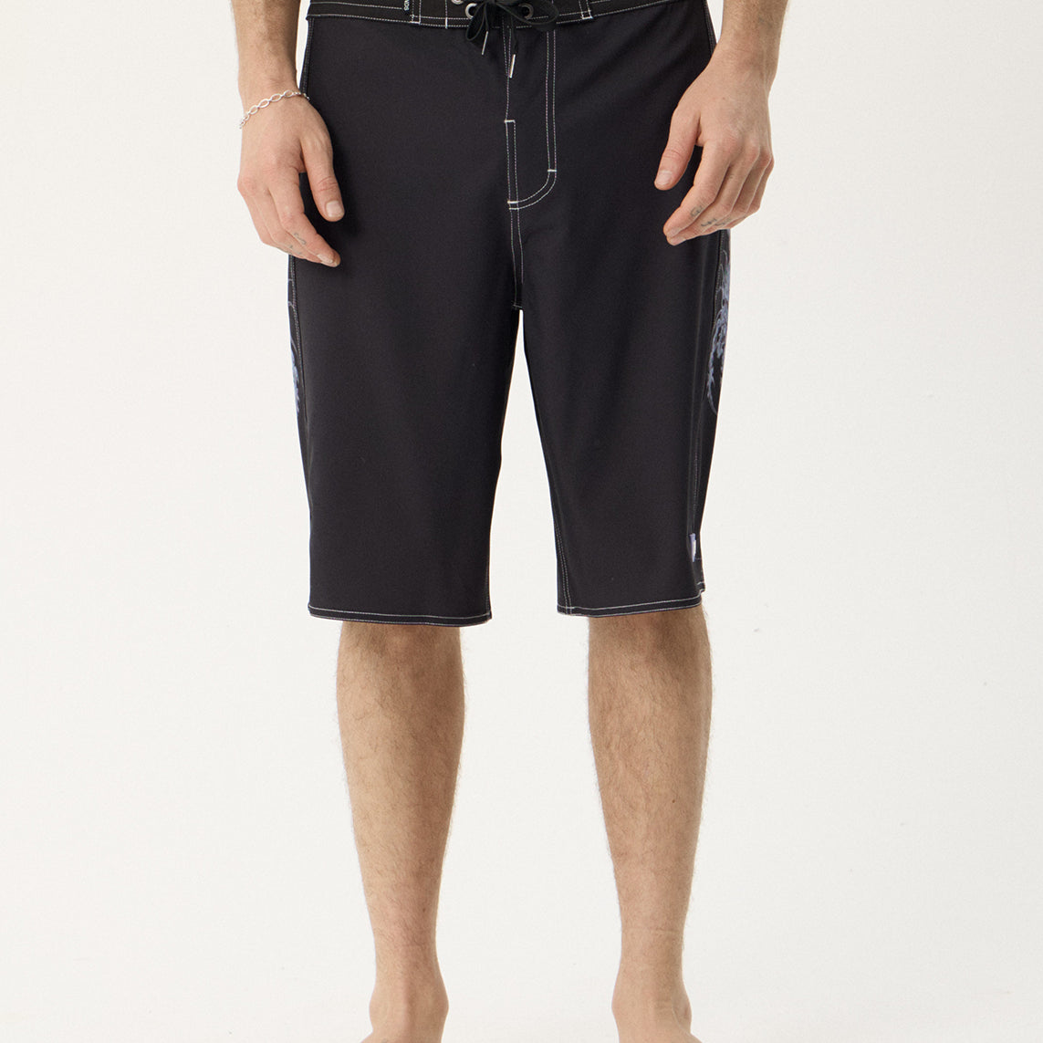 Afends Scorpius Surf Related V2 Boardshort 22" Black — front