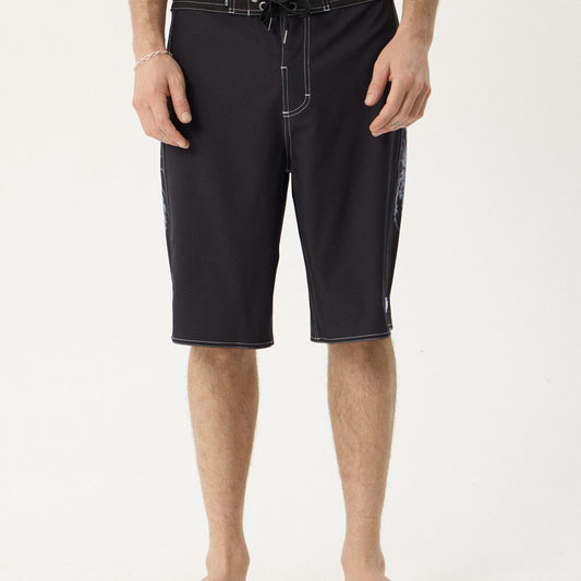 Afends Scorpius Surf Related V2 Boardshort 22" Black — front