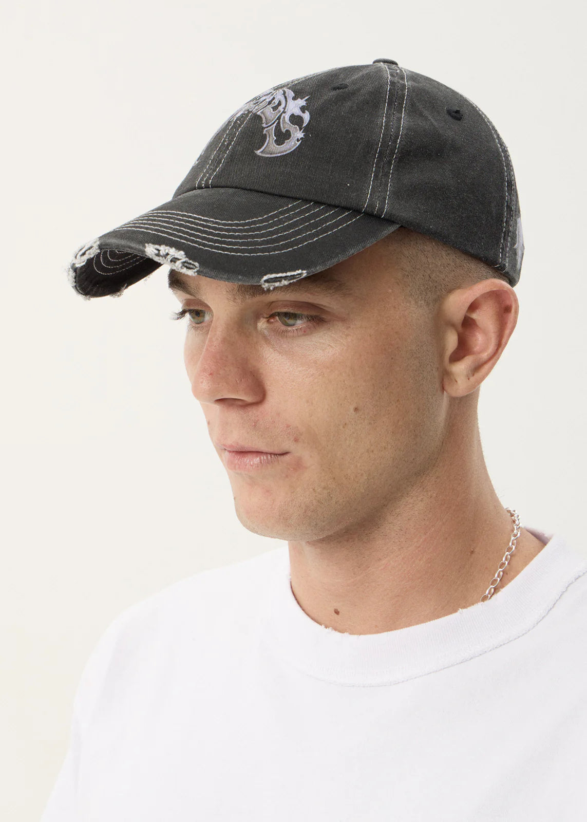 Afends Scorpius Six Panel Cap - Stone Black