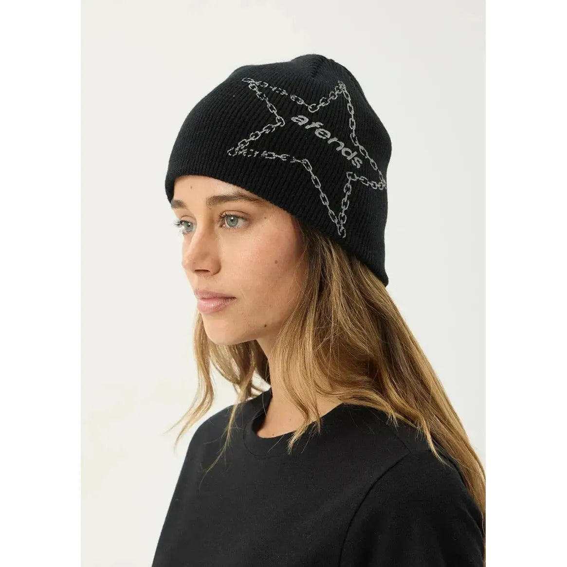 Afends Chains Recycled Beanie - Black