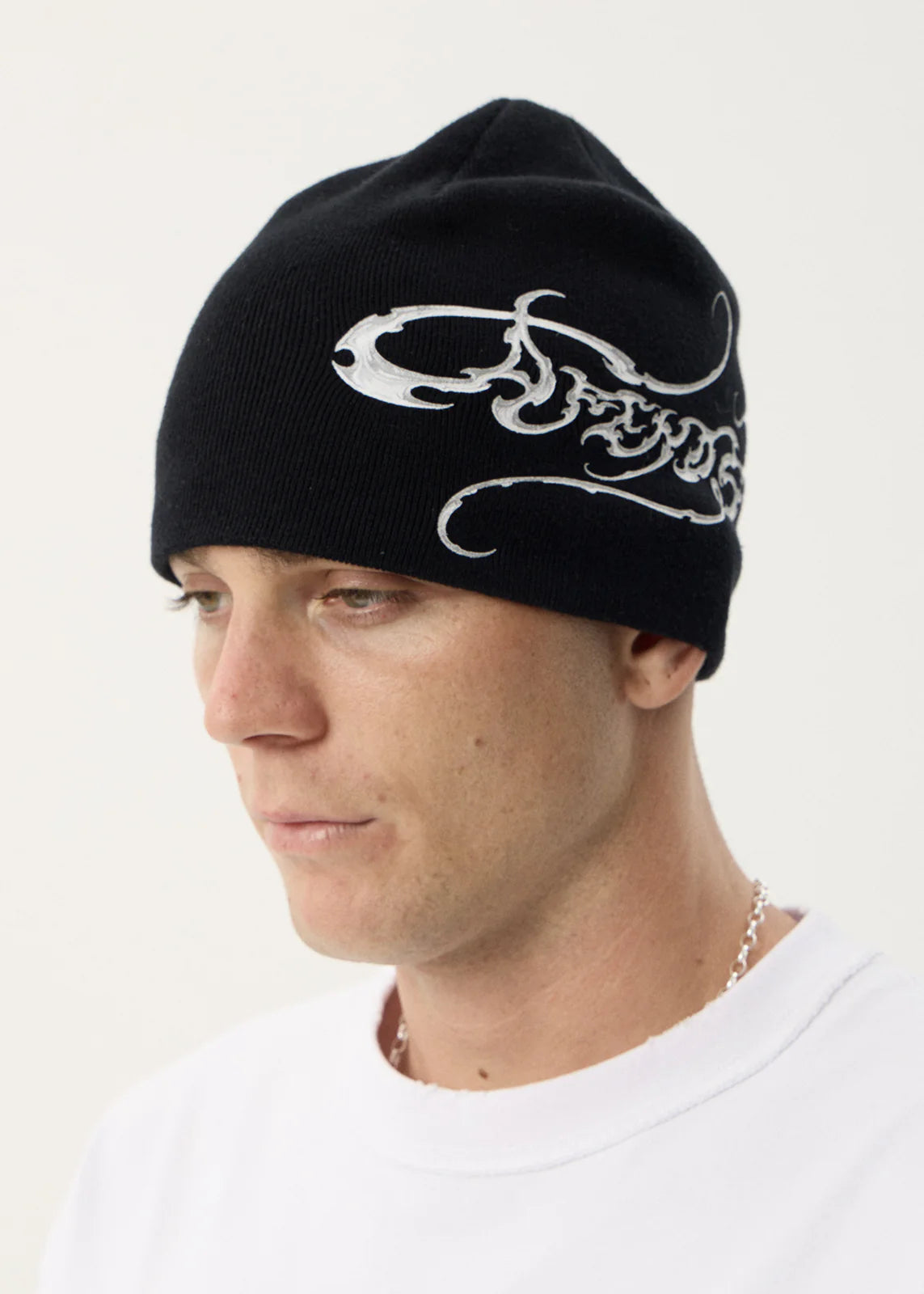 Afends Razor Skull Beanie - Black