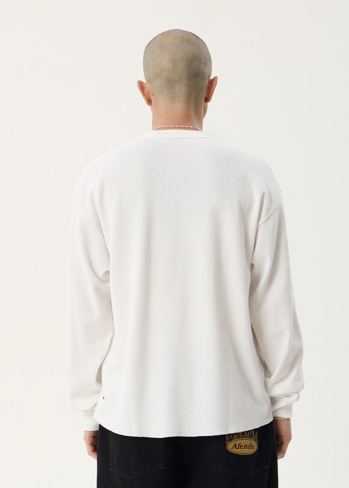 Afends Genesis Boxy Long Sleeve Tee - White