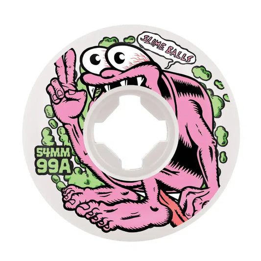 Slime Balls Gremmie Vomit White 54mm 99A Skateboard Wheels