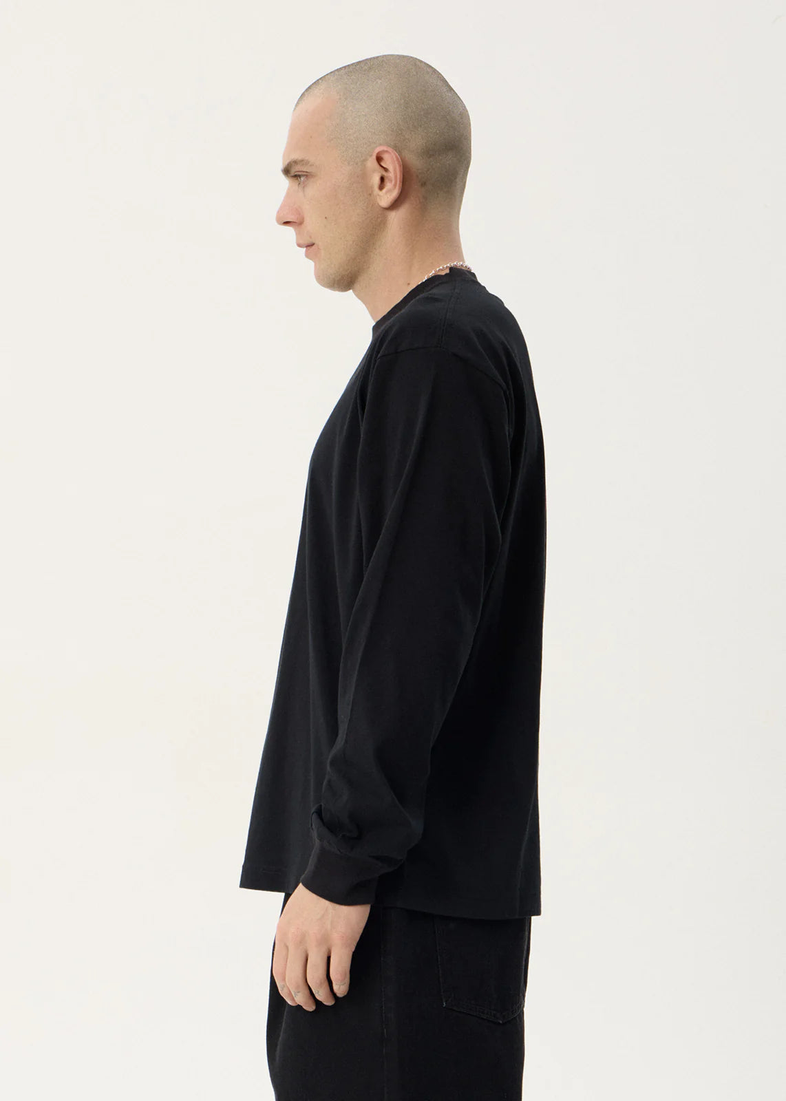 Afends Genesis Boxy Long Sleeve Tee - Black