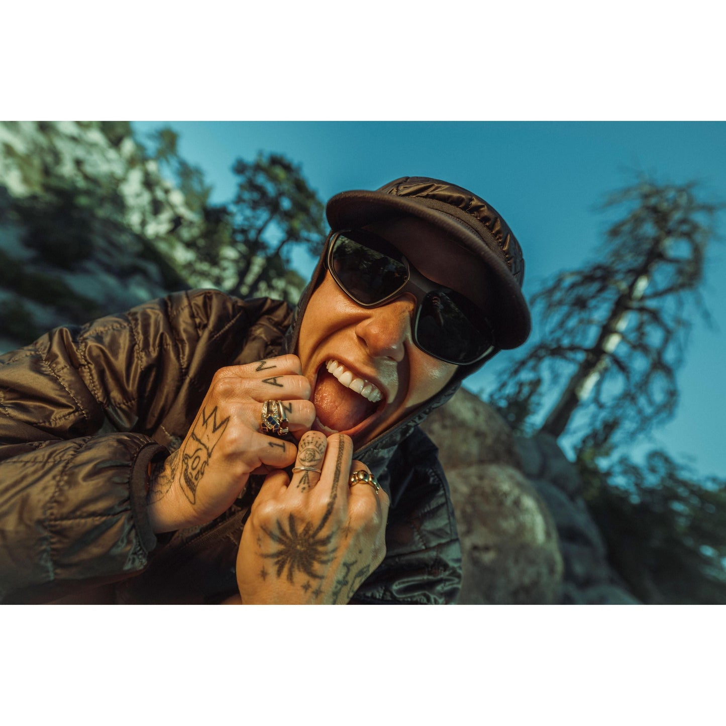 Smith Sliders Sunglasses Matte Olive Oil - Lifestyle 1