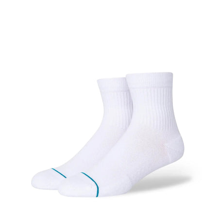 Stance Icon Quarter 3 Pack Socks - White