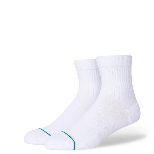 Stance Icon Quarter 3 Pack Socks - White