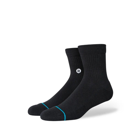 Stance Icon Quarter 3 Pack Socks - Black