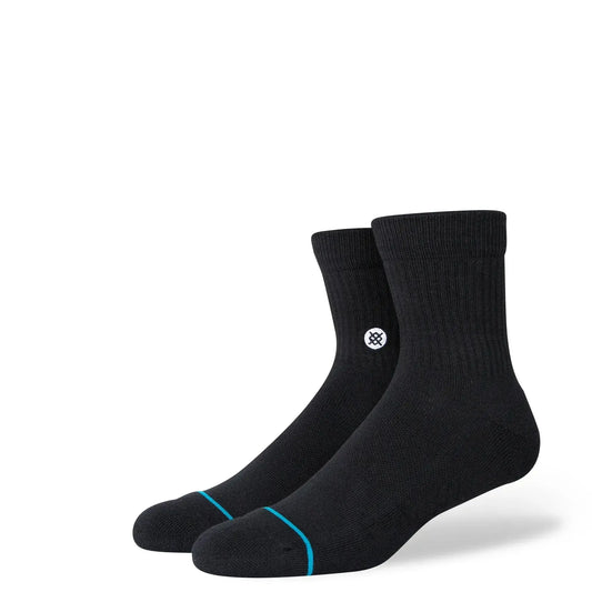 Stance Icon Quarter 3 Pack Socks - Black
