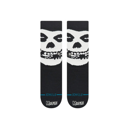 Stance Misfits Beware Crew Socks - Black - Welcome Boardstore