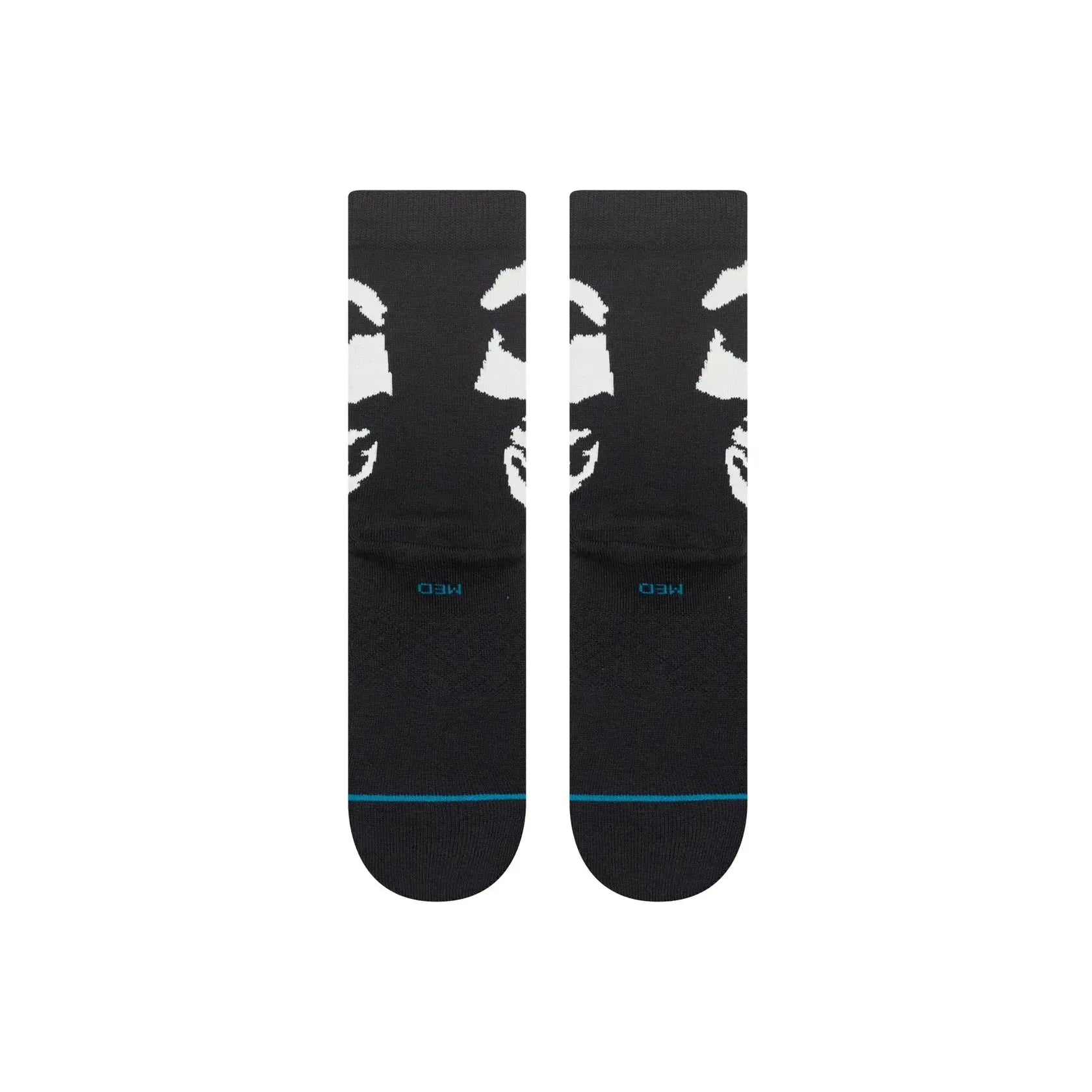 Stance Misfits Beware Crew Socks - Black - Welcome Boardstore