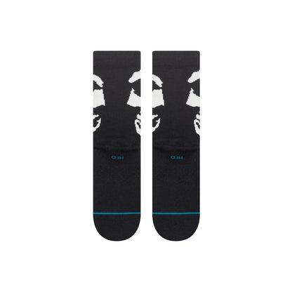 Stance Misfits Beware Crew Socks - Black - Welcome Boardstore