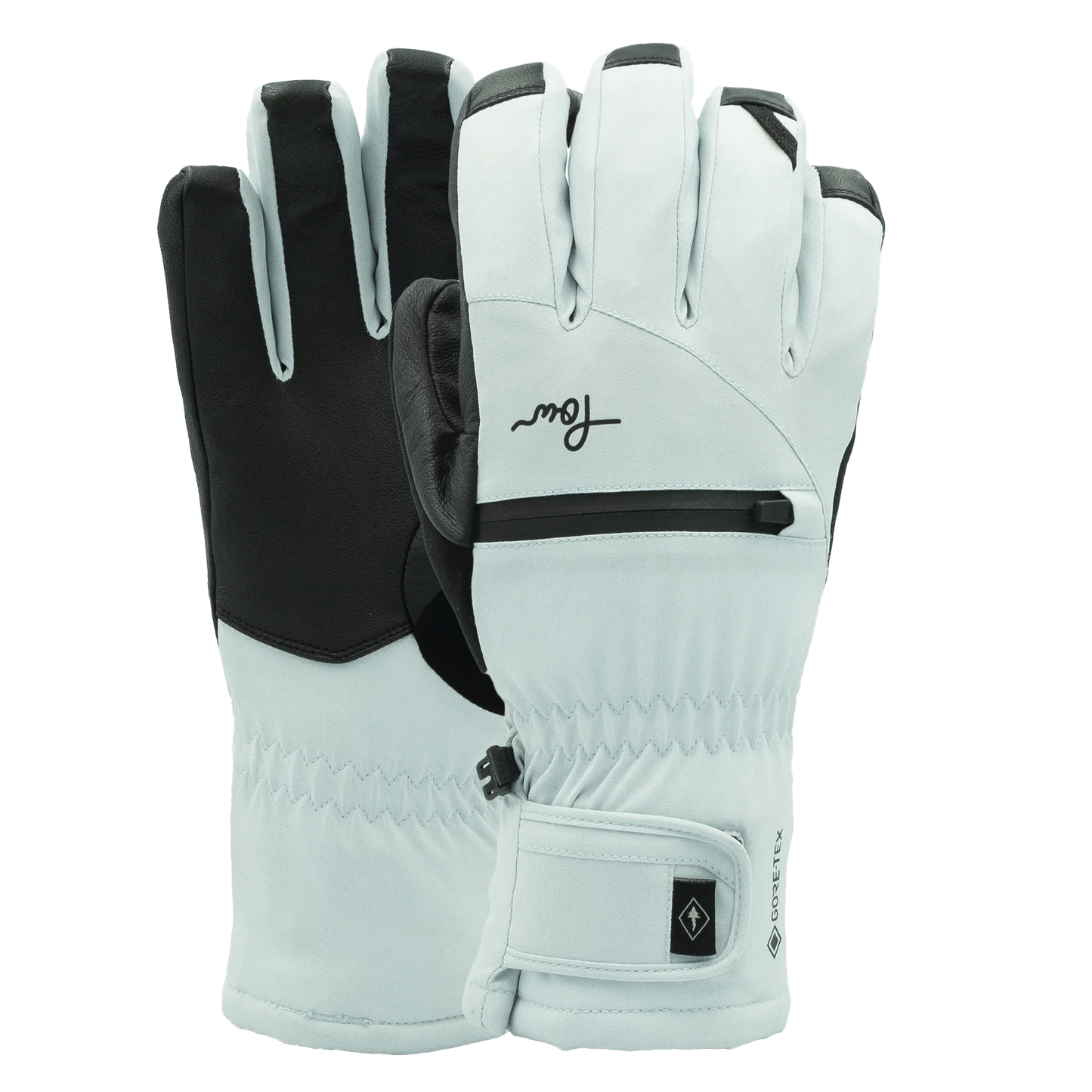 2026 POW Cascadia GTX Short Gloves + Leather - Ballad Blue