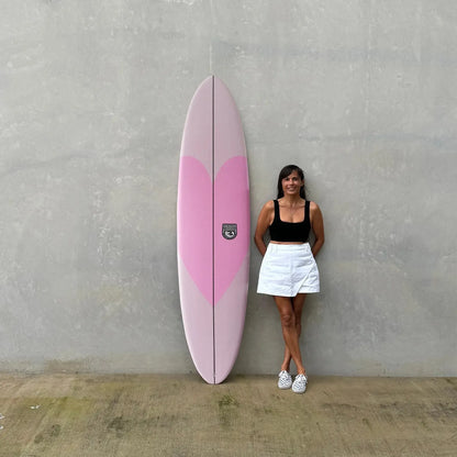 Ocean and Earth She C-Army KK Mid 7'0" Epoxy Soft Board - Pink