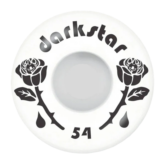 Darkstar Forty Wheel 54mm 99A Skateboard Wheels - Black/White