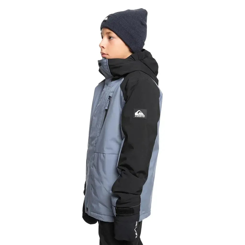Quiksilver 2025 Youth Mission Block Jacket - Flint Stone