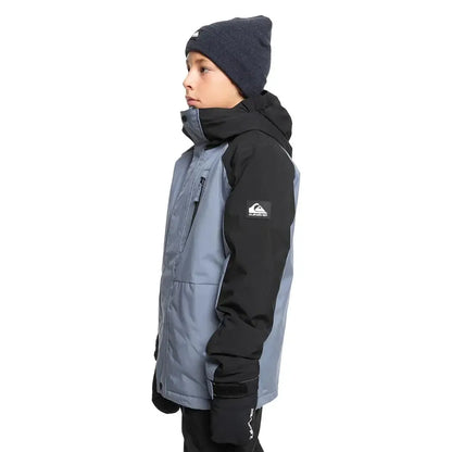 Quiksilver 2025 Youth Mission Block Jacket - Flint Stone
