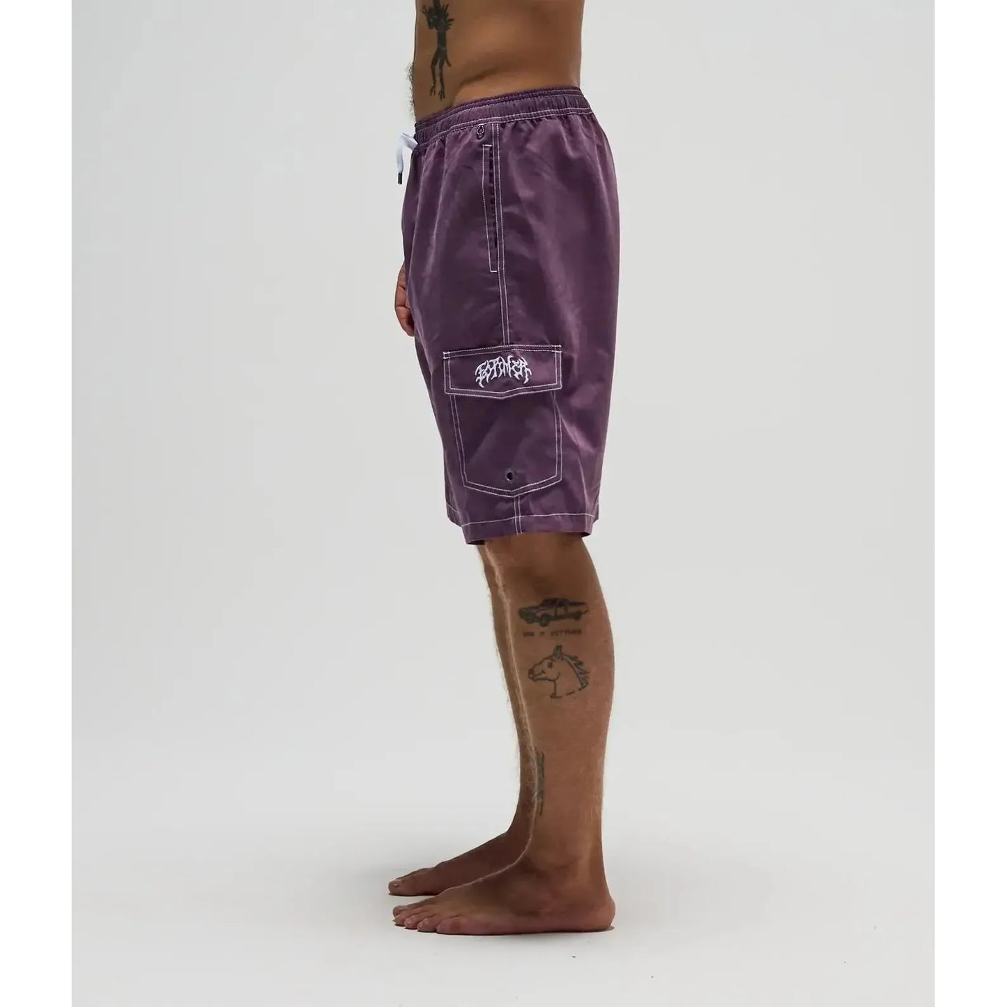 Former Swans Cargo 21" Swim Trunks - Washed Purple