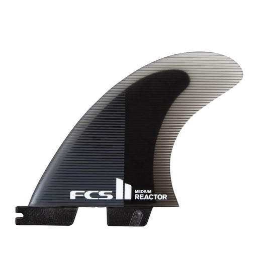 FCS II Reactor PC Tri Fins - Charcoal/Black