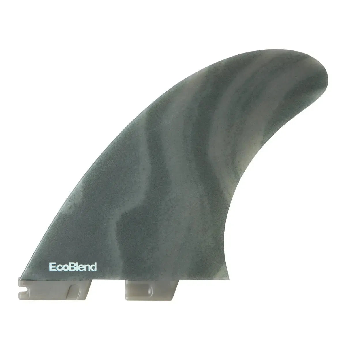 EcoBlend surfboard fin in grey, FCS twin fin for surfboards, sustainable board accessory