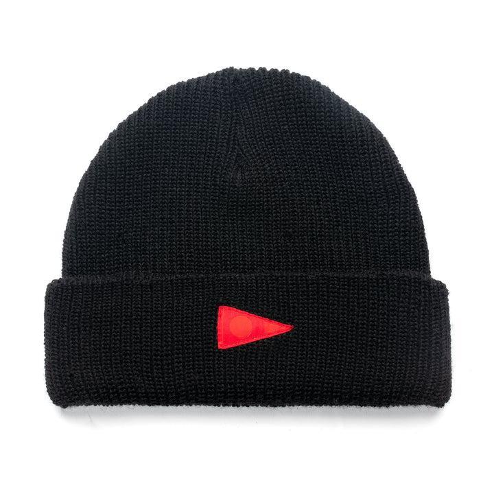 Florence Marine X Burgee Wool Beanie - Black