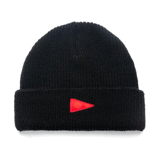 Florence Marine X Burgee Wool Beanie - Black
