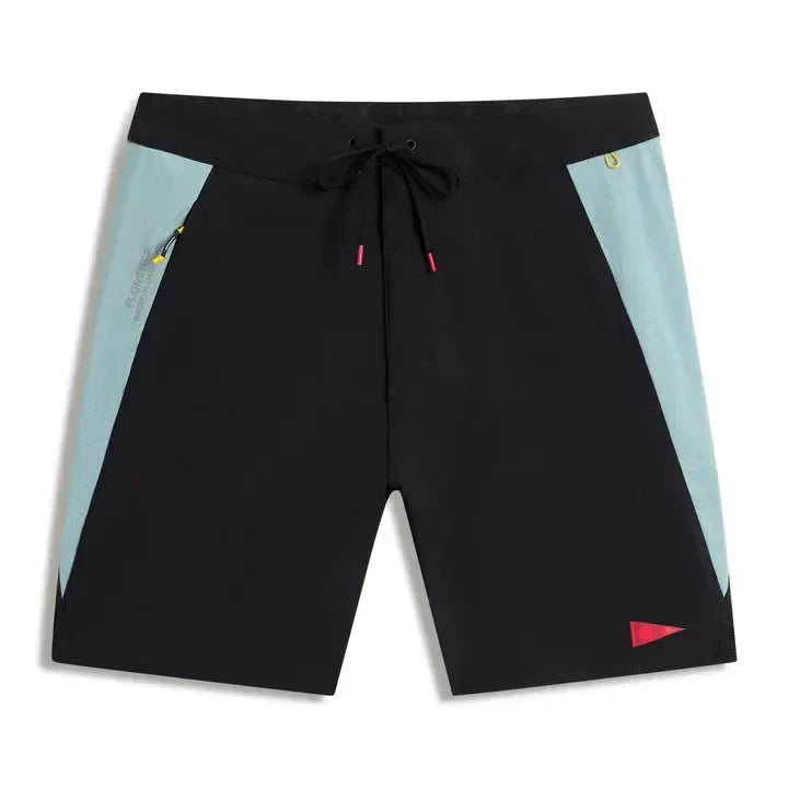 Florence Marine X Cordura® Airtex Boardshort - Black / Lightest Sea Blue
