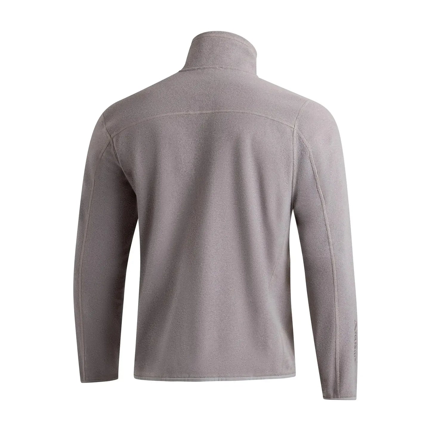 Florence Marine X Polartec Fleece Half Zip Gray long-sleeve shirt on a white background