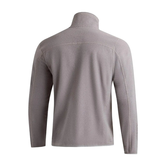 Florence Marine X Polartec Fleece Half Zip Gray long-sleeve shirt on a white background