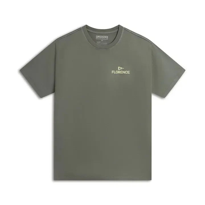 Florence Marine Crew T-Shirt - Dark Sage