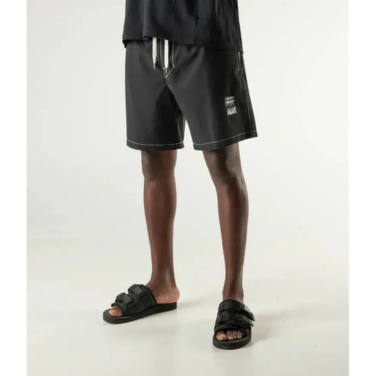 Former Swans Baggy 18" Swim Trunk Shorts - Black